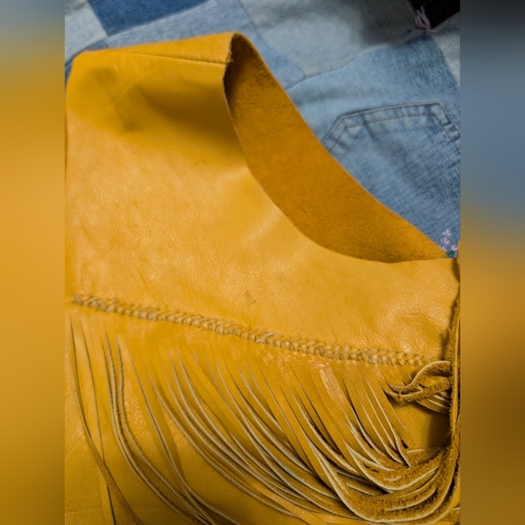 Fringe Leather Boho Vest - Picture 7 of 11